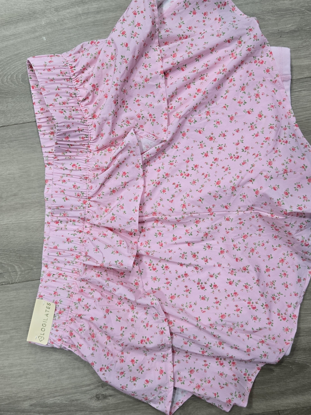 Blogilates Floral Ruffle Lounge Shorts - Picture 3 of 3